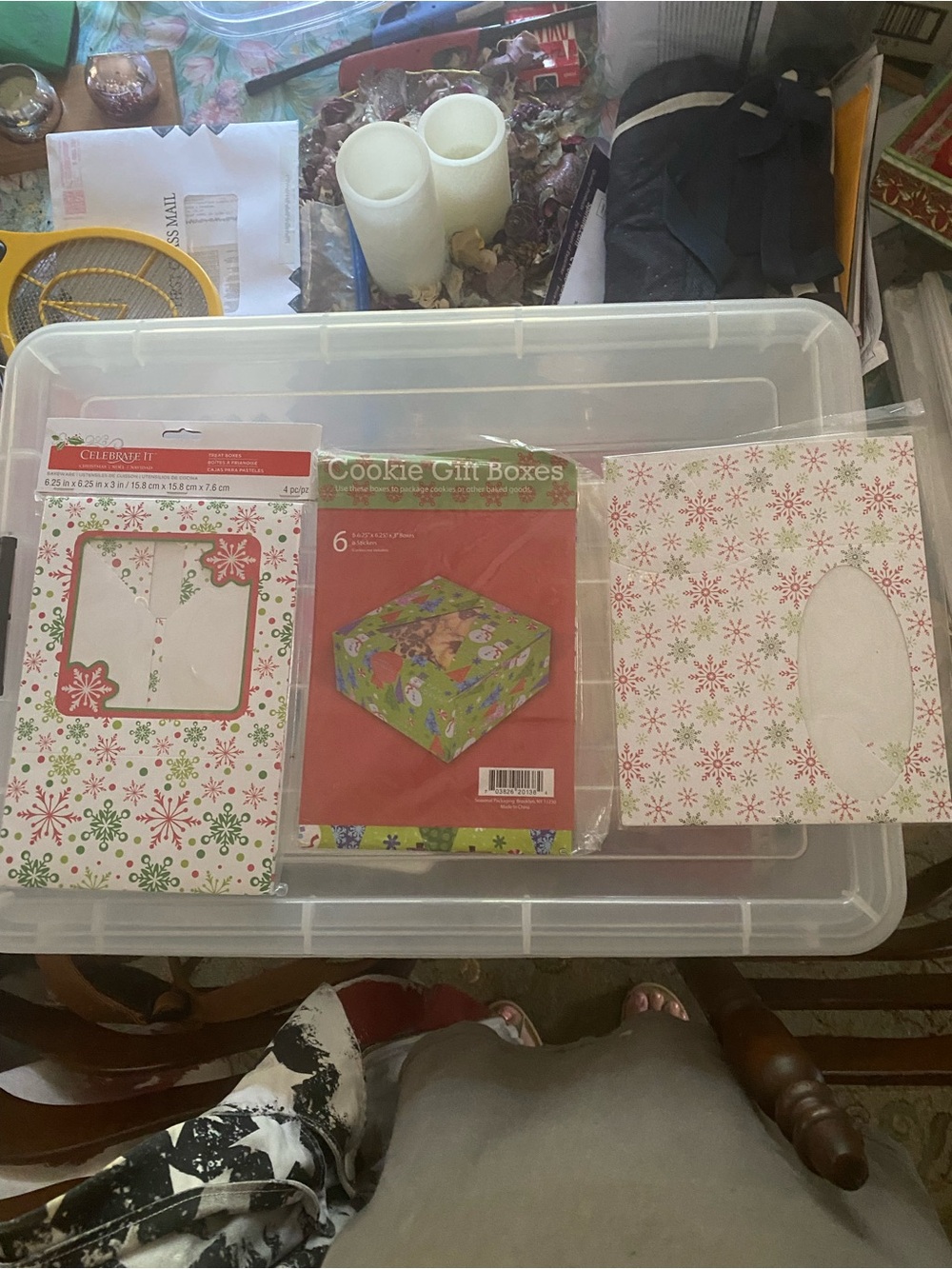Holiday Cookie Treat Boxes Lot of 6